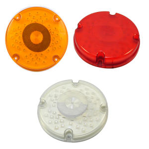 7 Inch Round Piranha LED 44 Goleuadau Rhybudd Streic Bws Ysgol Diodes